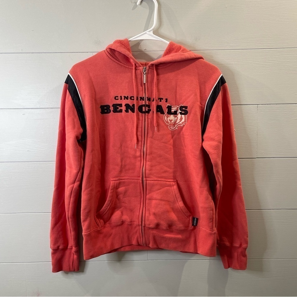 Reebok Red Cincinnati Bengals Full-Zip Hoodie